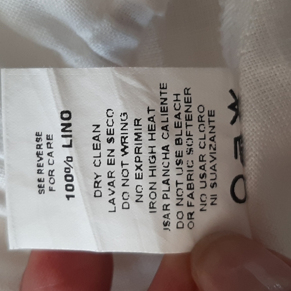 ADRIANA CONTRERAS ONE SHOULDER LINEN TOP - Picture 9 of 9